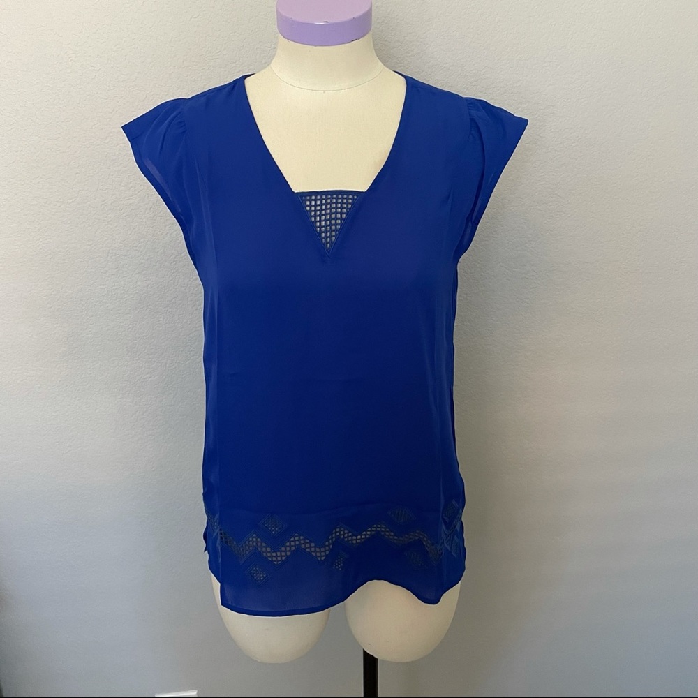 Blue Daniel Rainn blouse